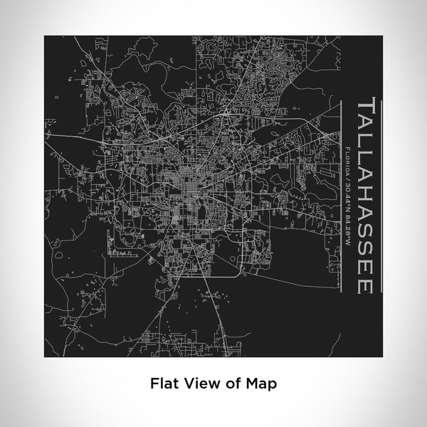 Tallahassee - Florida Map Tumbler in Matte Black