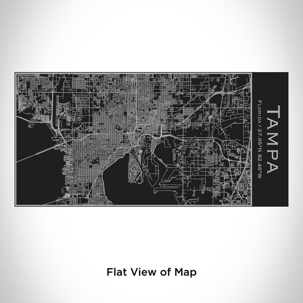 Tampa - Florida Map Insulated Bottle in Matte Black
