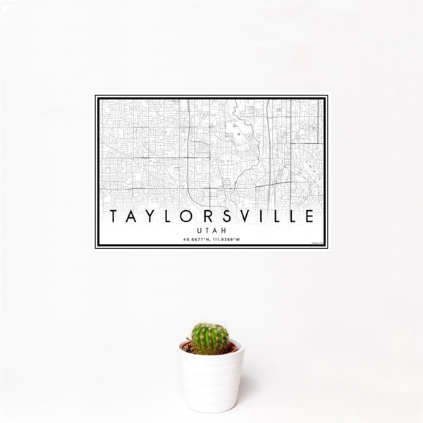 Taylorsville - Utah Classic Map Print