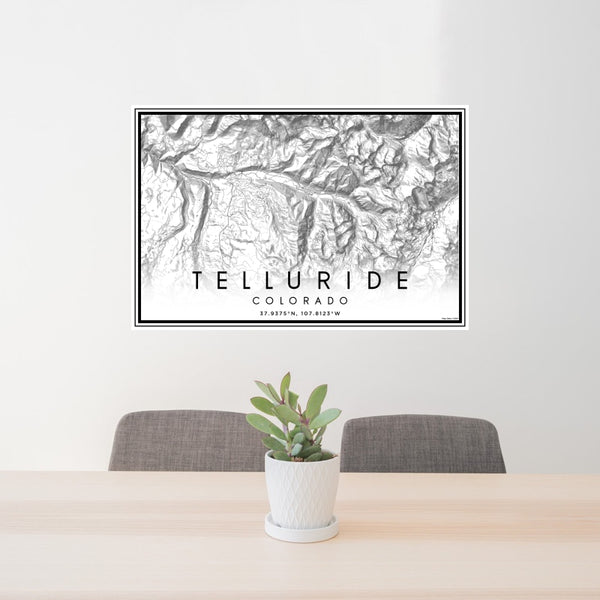 Telluride - Colorado Classic Map Print
