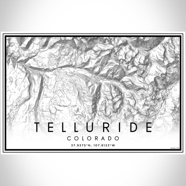 Telluride - Colorado Classic Map Print