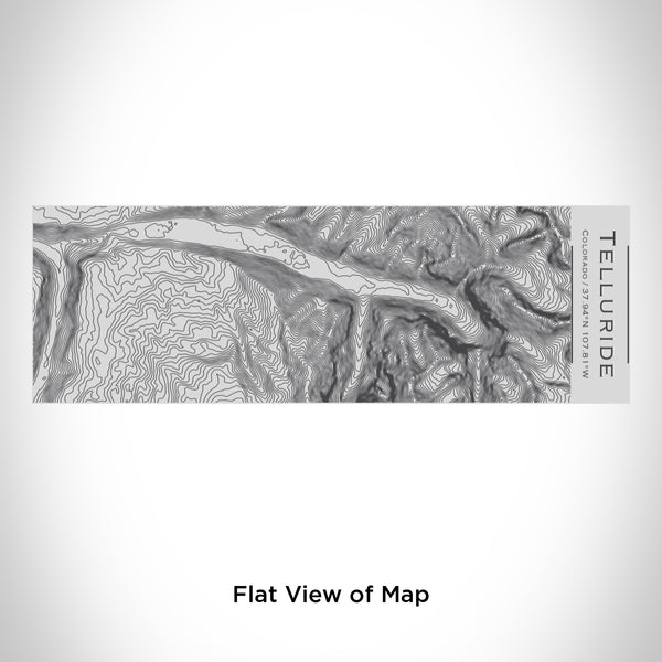 Rendered View of Telluride Colorado Map Engraving on 10oz Stainless Steel Insulated Cup with Sipping Lid