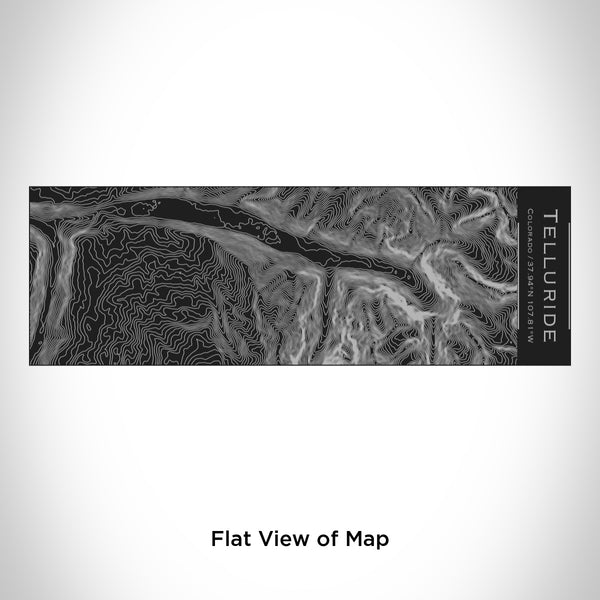 Rendered View of Telluride Colorado Map Engraving on 10oz Stainless Steel Insulated Cup with Sliding Lid in Black