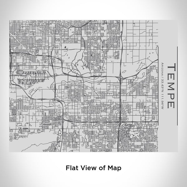 Tempe - Arizona Map Bottle with Bamboo Top