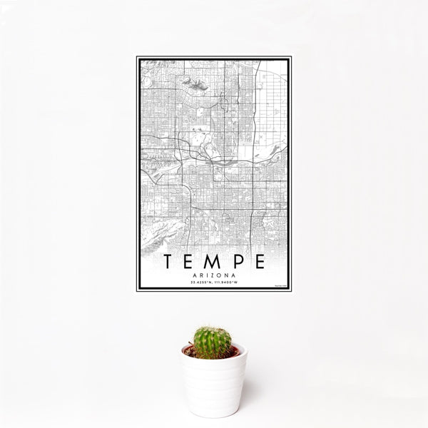 Tempe - Arizona Classic Map Print