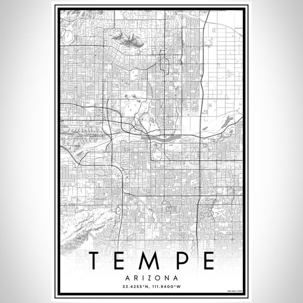 Tempe - Arizona Classic Map Print