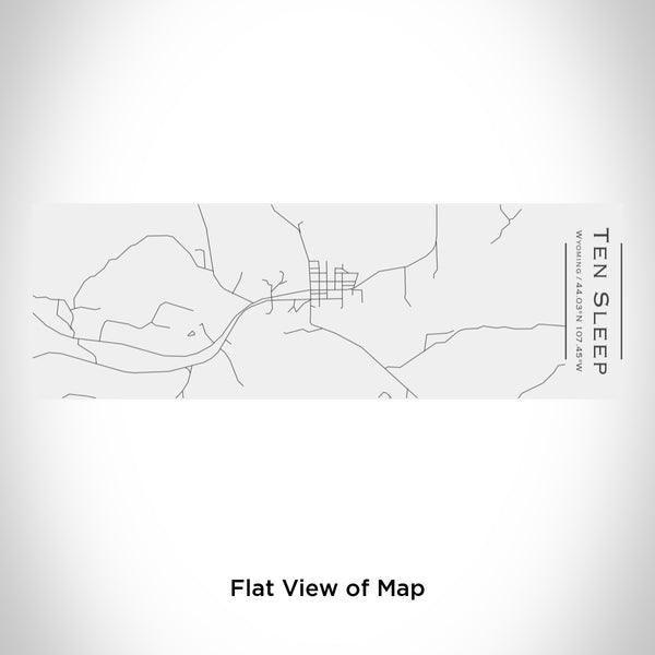 Rendered View of Ten Sleep Wyoming Map Engraving on 10oz Stainless Steel Insulated Cup with Sliding Lid in White