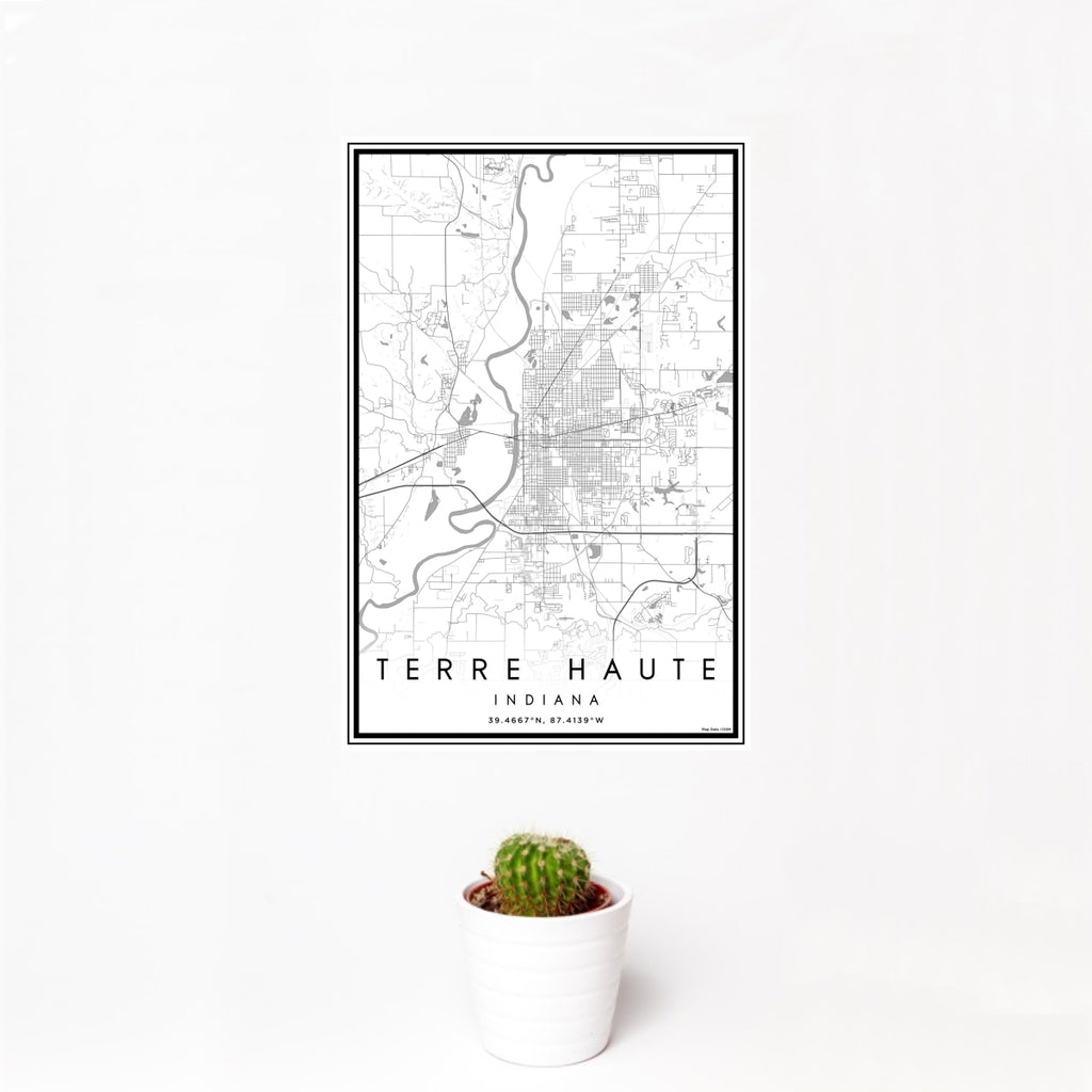 Terre Haute - Indiana Classic Map Print