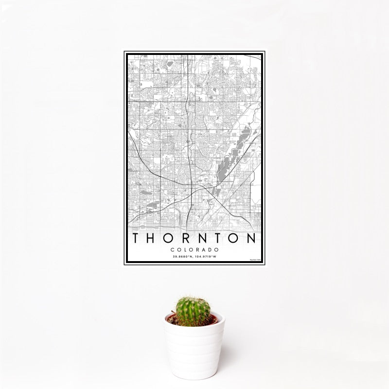 Thornton - Colorado Classic Map Print