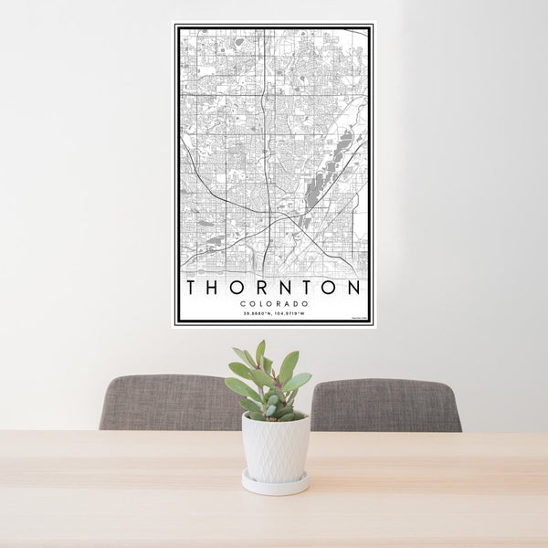 Thornton - Colorado Classic Map Print