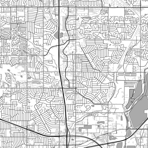 Thornton - Colorado Classic Map Print