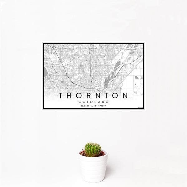 Thornton - Colorado Classic Map Print