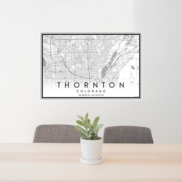 Thornton - Colorado Classic Map Print