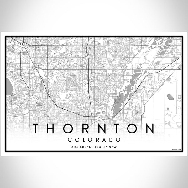 Thornton - Colorado Classic Map Print
