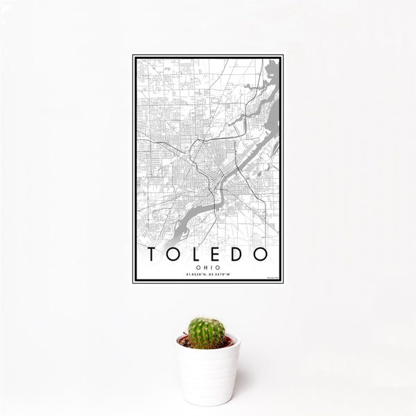 Toledo - Ohio Classic Map Print