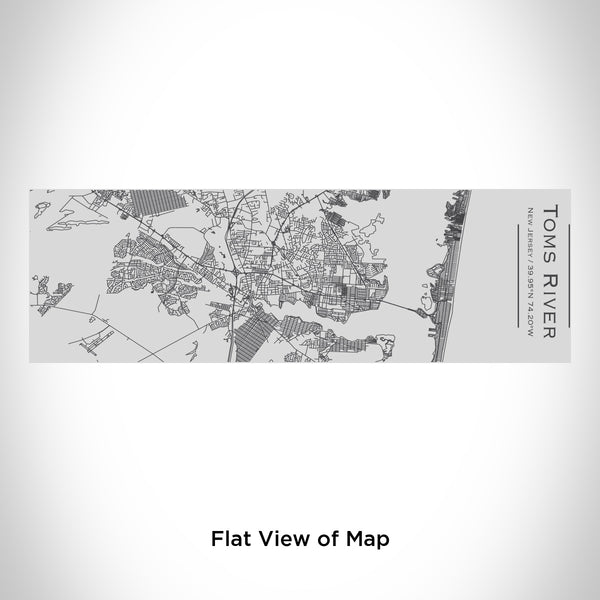 Rendered View of Toms River New Jersey Map Engraving on 10oz Stainless Steel Insulated Cup with Sipping Lid