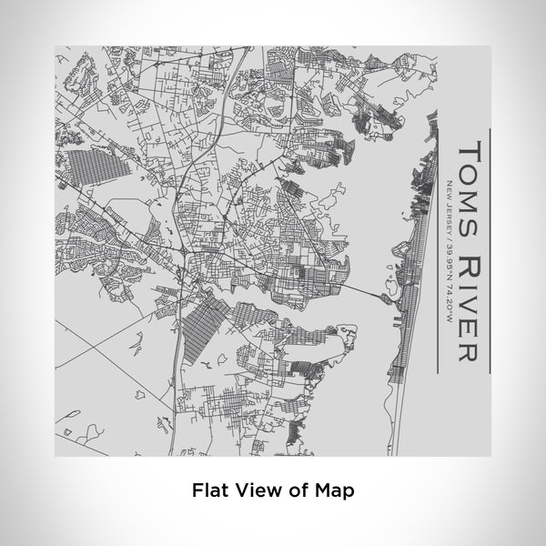 Rendered View of Toms River New Jersey Map Engraving on 17oz Stainless Steel Insulated Tumbler