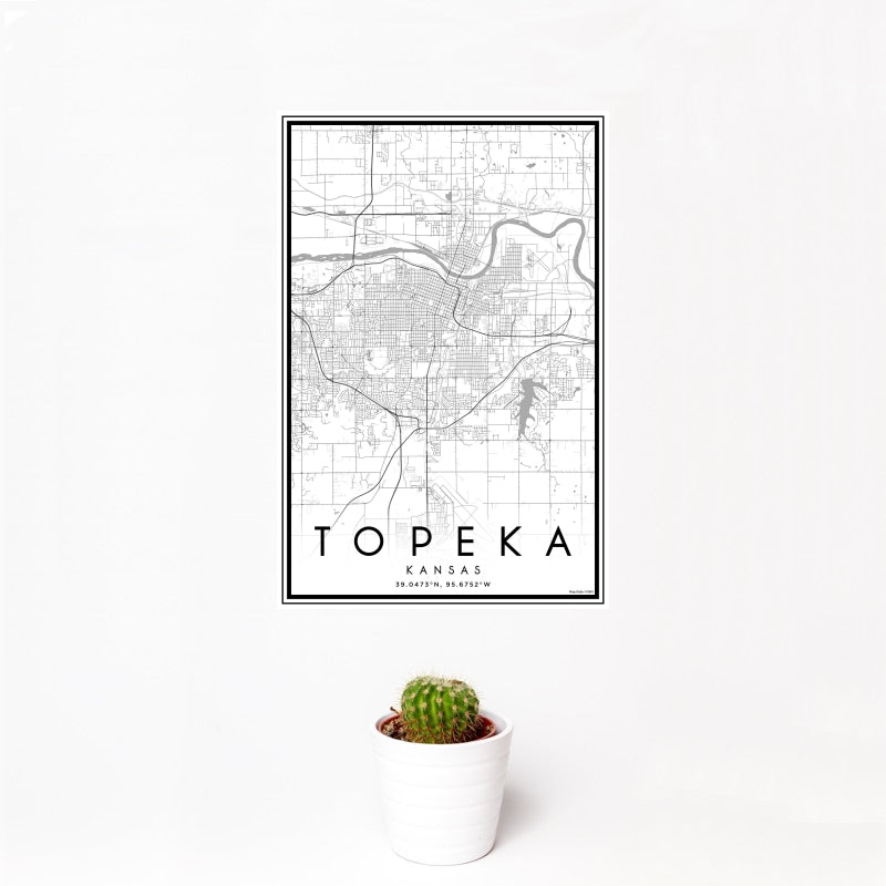Topeka - Kansas Classic Map Print