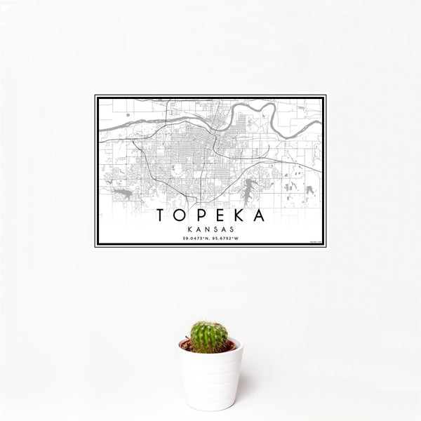 Topeka - Kansas Classic Map Print