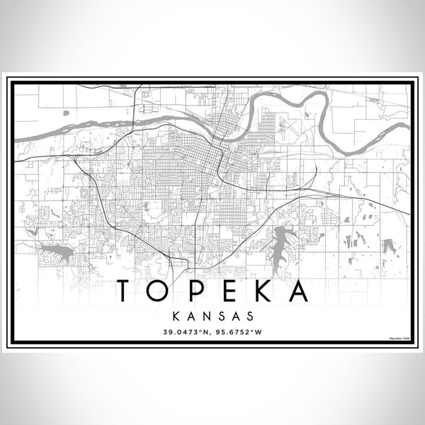 Topeka - Kansas Classic Map Print