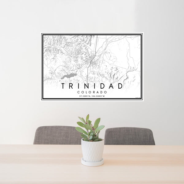 Trinidad - Colorado Classic Map Print