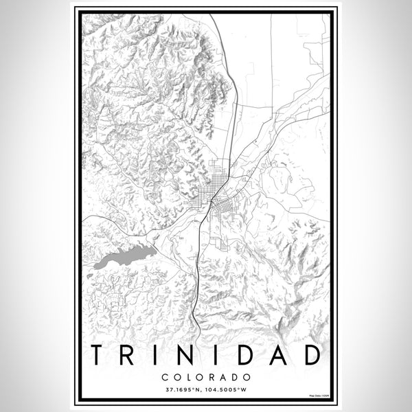 Trinidad - Colorado Classic Map Print