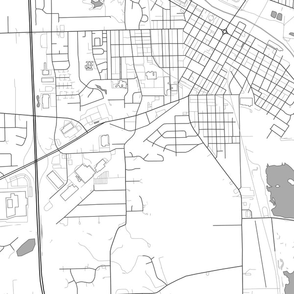Troy - Ohio Classic Map Print