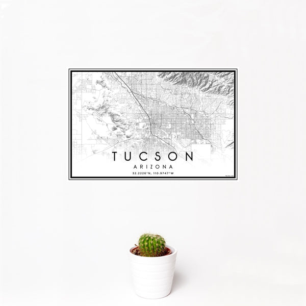 Tucson - Arizona Classic Map Print