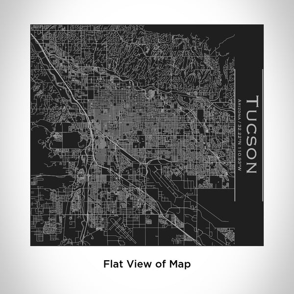 Tucson - Arizona Map Tumbler in Matte Black