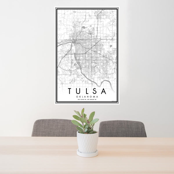Tulsa - Oklahoma Classic Map Print