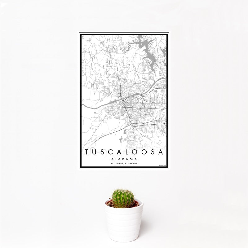 Tuscaloosa - Alabama Classic Map Print