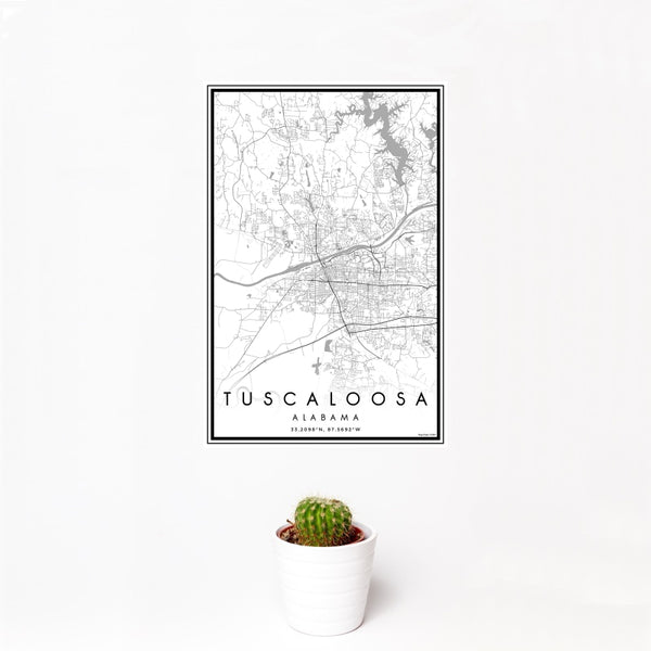 Tuscaloosa - Alabama Classic Map Print