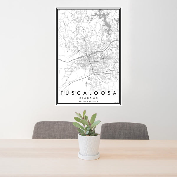 Tuscaloosa - Alabama Classic Map Print