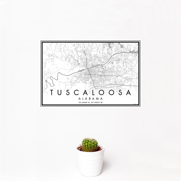 Tuscaloosa - Alabama Classic Map Print