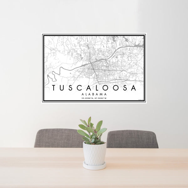 Tuscaloosa - Alabama Classic Map Print