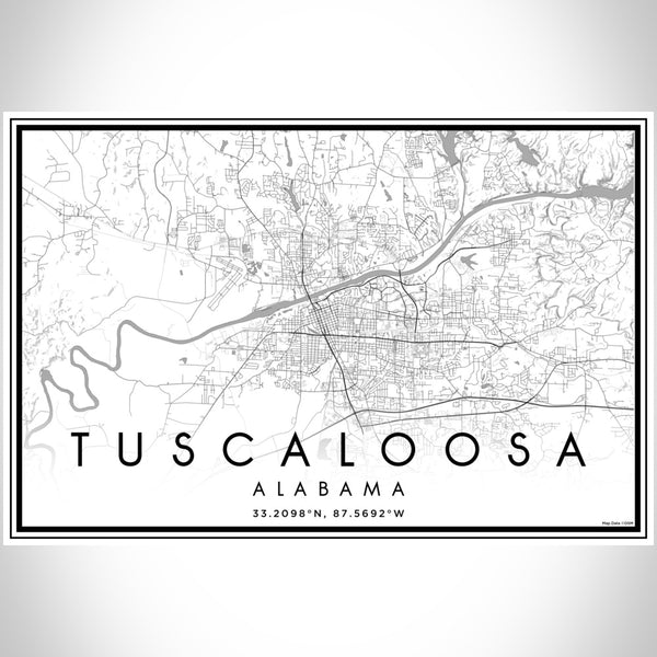 Tuscaloosa - Alabama Classic Map Print