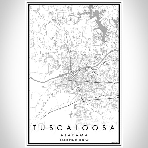 Tuscaloosa - Alabama Classic Map Print