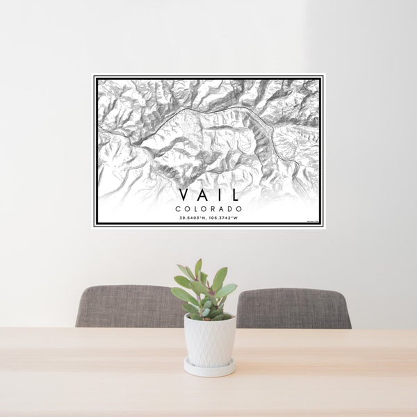 Vail - Colorado Classic Map Print