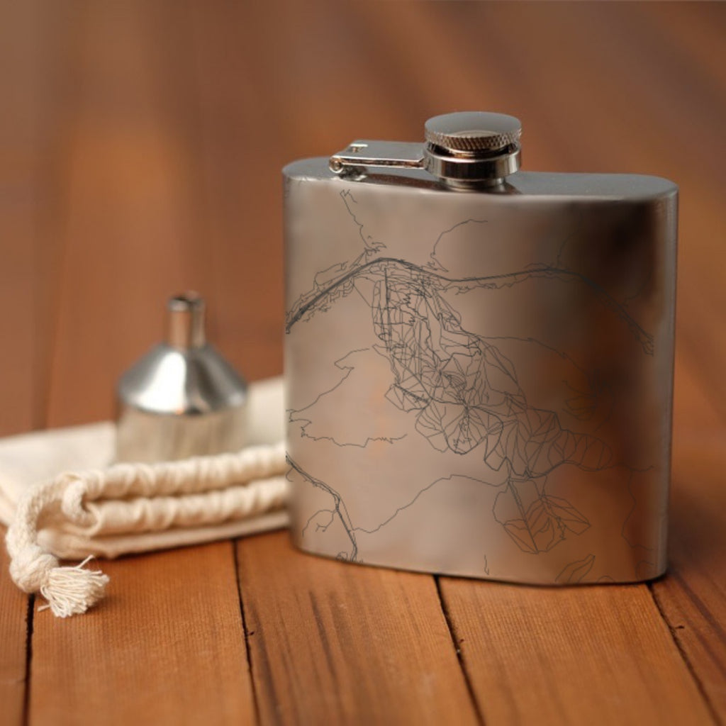 Vail - Colorado Map Hip Flask