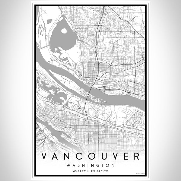 Vancouver - Washington Classic Map Print
