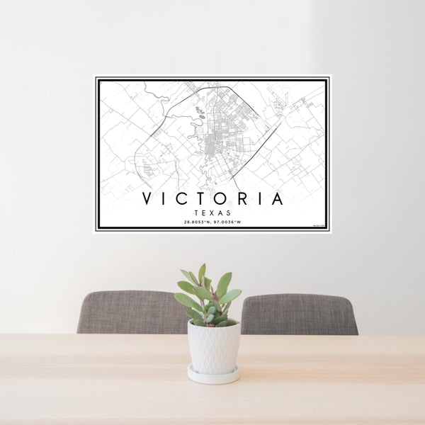 Victoria - Texas Classic Map Print