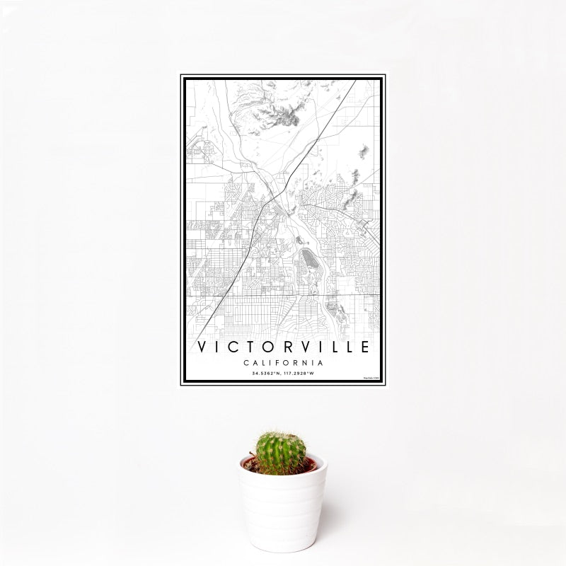 Victorville - California Classic Map Print