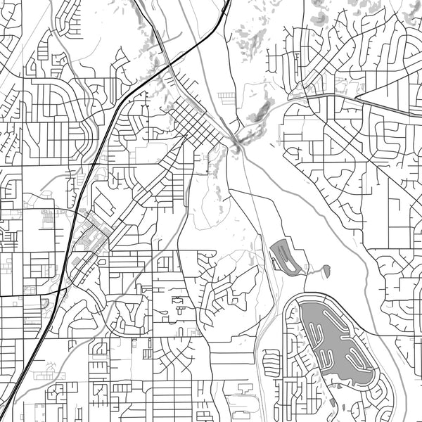 Victorville - California Classic Map Print