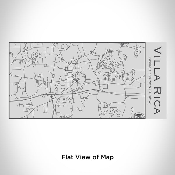 Rendered View of Villa Rica Georgia Map Engraving on 17oz Stainless Steel Insulated Cola Bottle
