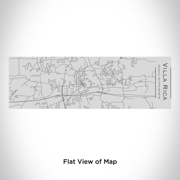 Rendered View of Villa Rica Georgia Map Engraving on 10oz Stainless Steel Insulated Cup with Sipping Lid