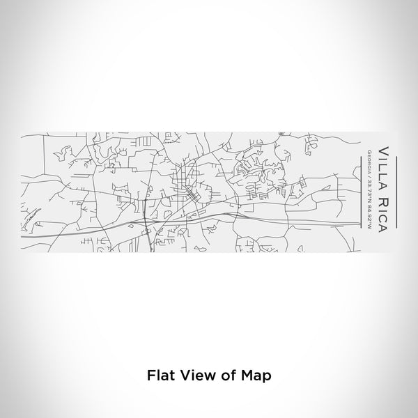 Rendered View of Villa Rica Georgia Map Engraving on 10oz Stainless Steel Insulated Cup with Sliding Lid in White