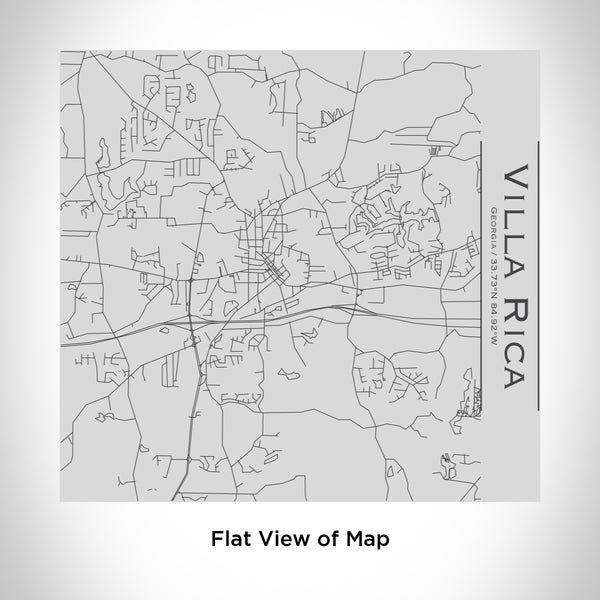 Rendered View of Villa Rica Georgia Map Engraving on 17oz Stainless Steel Insulated Tumbler