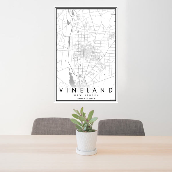 Vineland - New Jersey Classic Map Print