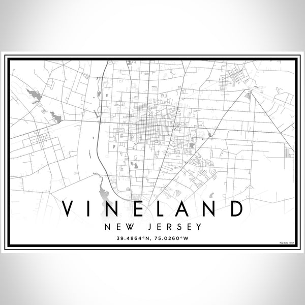 Vineland - New Jersey Classic Map Print