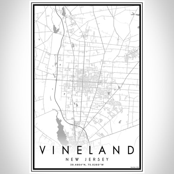 Vineland - New Jersey Classic Map Print